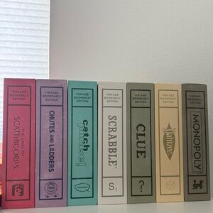 Vintage Bookshelf Edition Board Games Set